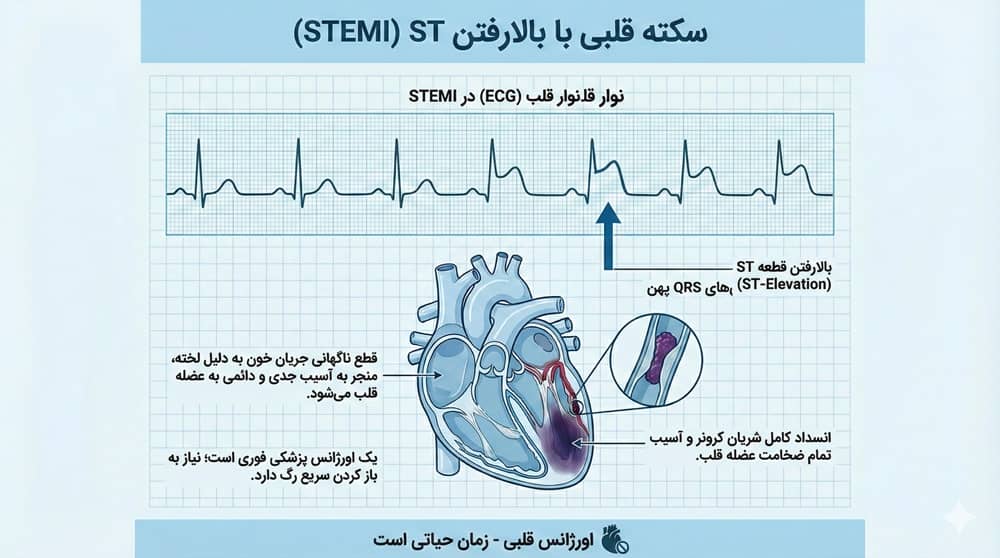 عکس نوار قلب در سکته قلبی